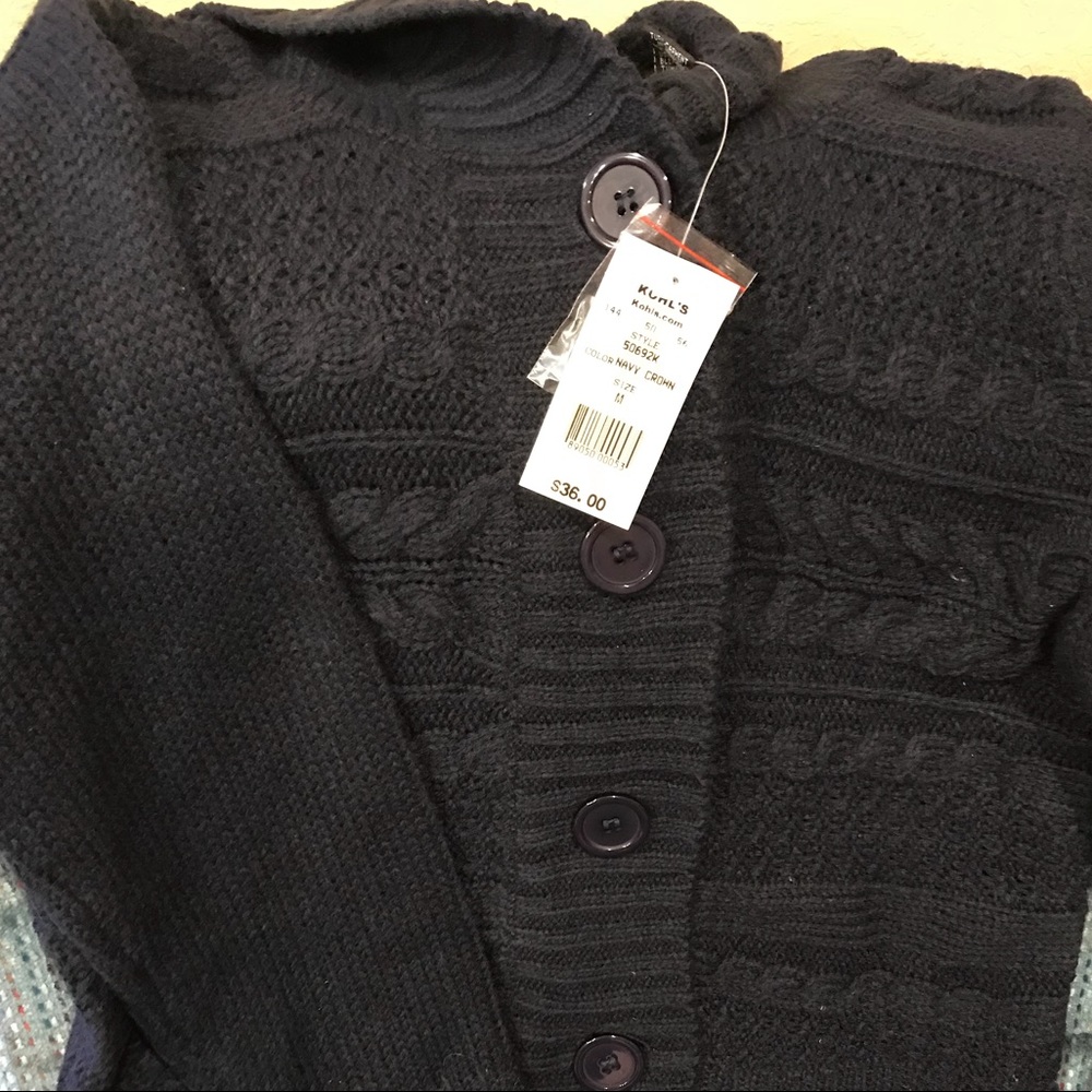 New with tags It’s Our Time Navy Cardigan